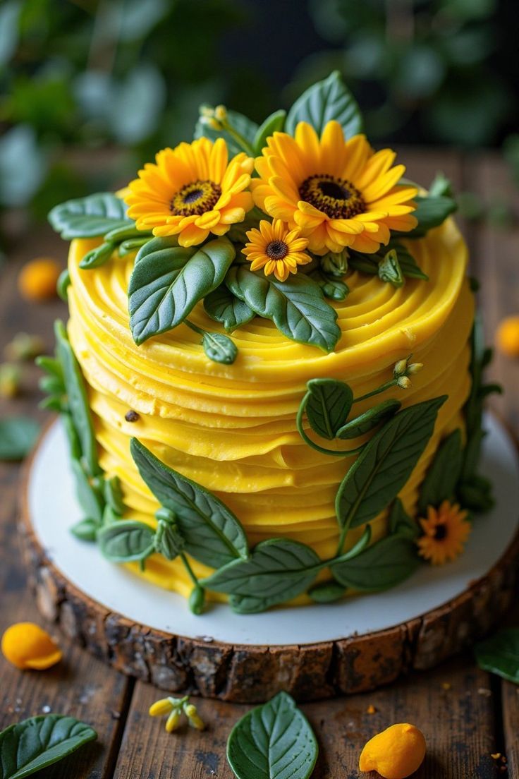 Sunflower Yellow Cake